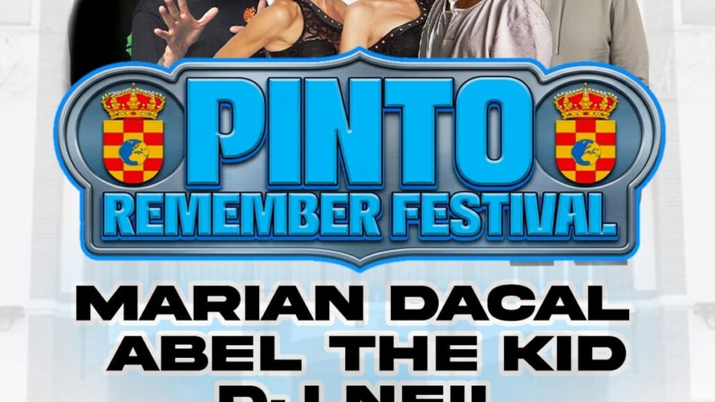 Cartel del Festival Remember de Pinto 2026 con DJs y horario del evento
