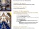 Cartel anunciador de los actos religiosos de las Fiestas Patronales 2026 en honor a la Virgen de la Caridad de Illescas con horarios de misas y procesión