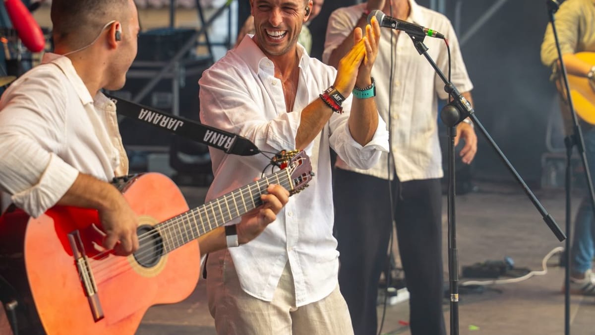 Grupo Jarana durante su actuación en el SOM Festival de Castellón