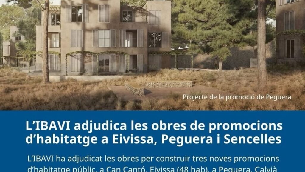 Proyecto de promoción de vivienda pública en Peguera, Calvià, promovido por el IBAVI