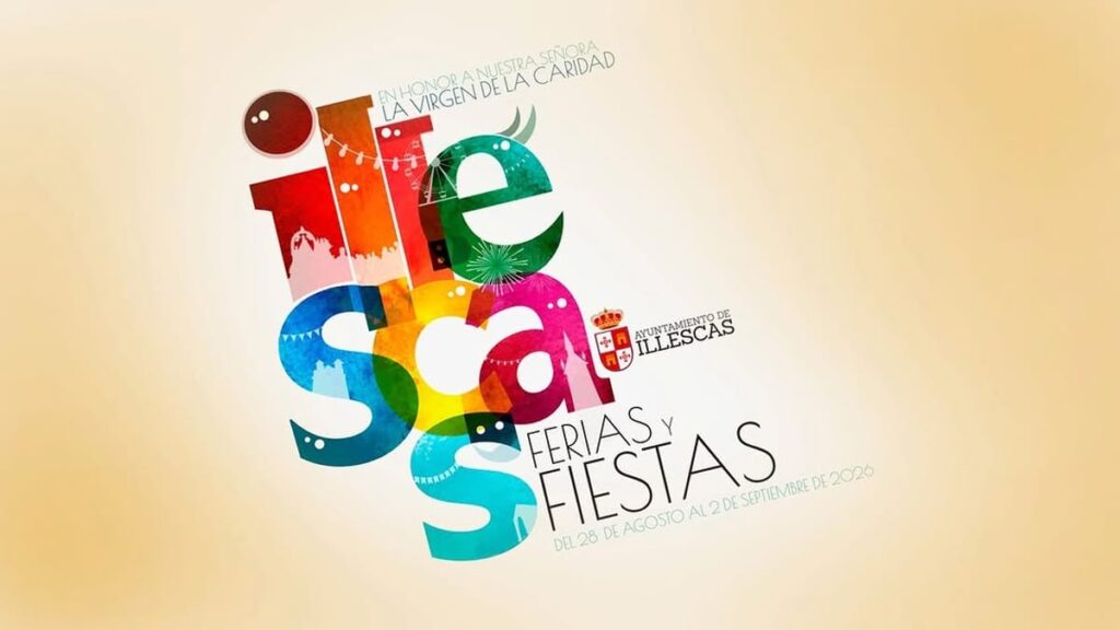 Cartel del Ayuntamiento de Illescas anunciando las Fiestas Patronales 2026 en honor a la Virgen de la Caridad