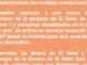 Cartel del Ayuntamiento de València sobre medidas excepcionales tras incendio controlado en El Saler