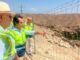 El consejero de Fomento y Movilidad Mario Muñoz-Atanet durante la visita a las obras de la carretera en Alhama de Almería