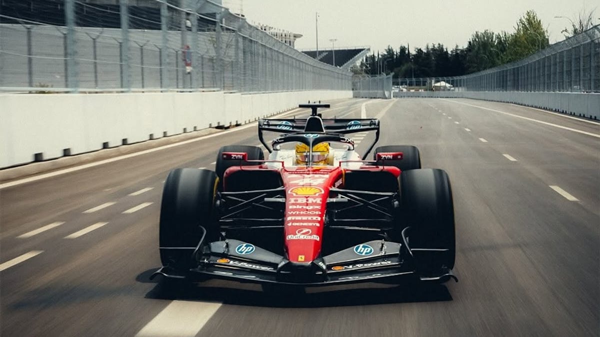 Preparativos del circuito de MADRING para el Gran Premio de España de Fórmula 1 en Madrid