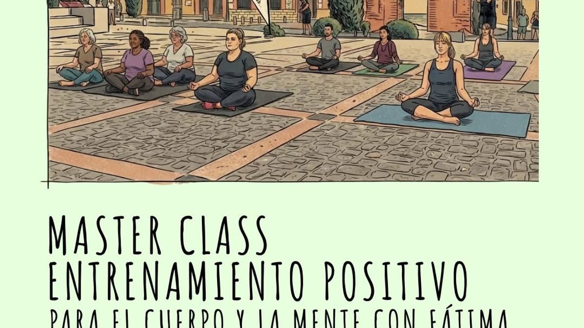 Cartel de la Master Class de Entrenamiento Positivo para el cuerpo y la mente en Navalcarnero, Fiestas Patronales 2026