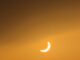 Eclipse solar visto desde la Fortaleza del Rey Lobo en Murcia