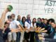 Visitantes en el pabellón del Principado dedicado a los 45 años de autonomía asturiana en Fidma