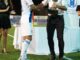 Imagen de la X edición del Trofeo Vendimia con el Recreativo de Huelva y el Bollullos CF