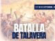 Cartel informativo de la ruta gratuita por la Batalla de Talavera con fechas, horarios y detalles de la visita guiada