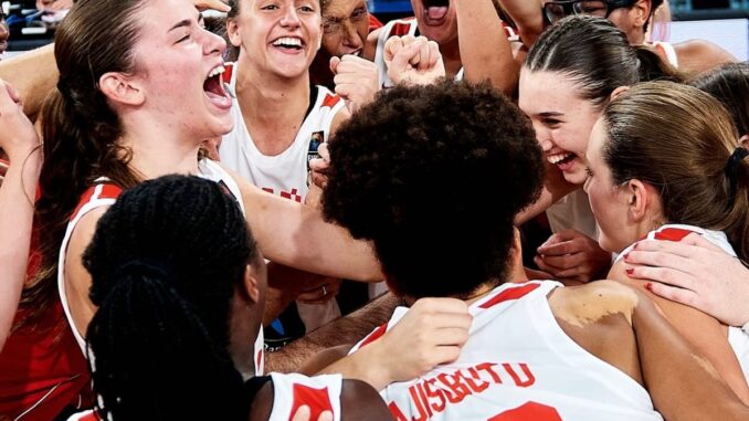 La selección femenina sub-16 se corona campeona de Europa Equipo de la selección femenina sub-16 de baloncesto de España campeonas de Europa 2026