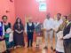 Recepción de grupos folclóricos en el salón de plenos del Ayuntamiento de Tomelloso durante acto de clausura del XLV Festival de Folclore
