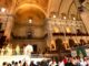 Toni Pérez, presidente de la Diputación de Alicante, en el último ensayo general del Misteri d'Elx en la Basílica de Santa María de Elche