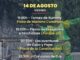 Cartel del programa de actividades de las Fiestas de Torrelodones del 14 de agosto con horarios e información de eventos