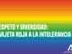 Cartel promocional del VI Congreso Internacional LGTBI de Andalucía con lema 'Respeto y Diversidad: tarjeta roja a la intolerancia'