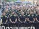 60 nuevos agentes de la Guardia Urbana de Barcelona en su incorporación al cuerpo de seguridad