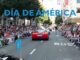 Momento del 74º Desfile de América en Asturias celebrado en Oviedo