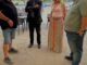 El alcalde de Talavera de la Reina, José Julián Gregorio, recorre el recinto ferial acompañado de la concejal de Festejos durante las Ferias de San Mateo