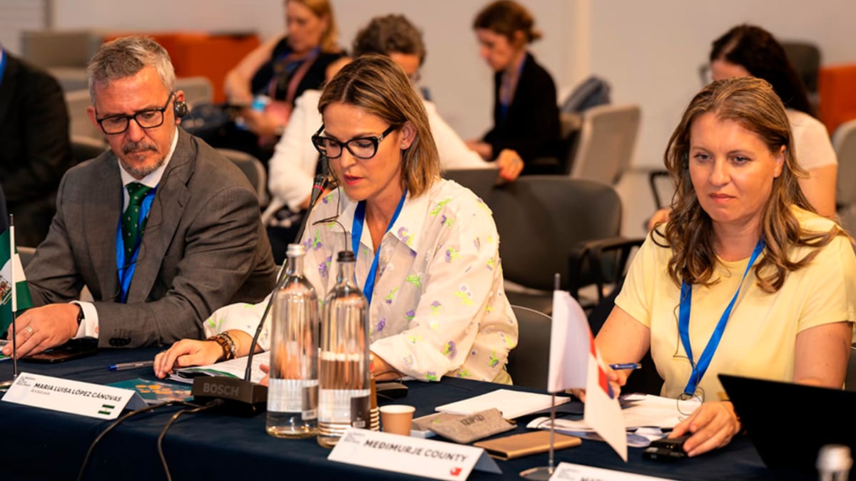 Delegación de la Junta de Andalucía en el encuentro de la Alianza de Regiones Europeas para la Resiliencia Hídrica en Bolonia