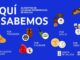 Cartel de lanzamiento de marca Aquí Sabemos con los valores de productos agroalimentarios de calidad diferenciada de Galicia: territorio, tradición, calidad y oficio