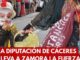Participantes con máscaras tradicionales de Cáceres en el Festival de la Máscara de Zamora