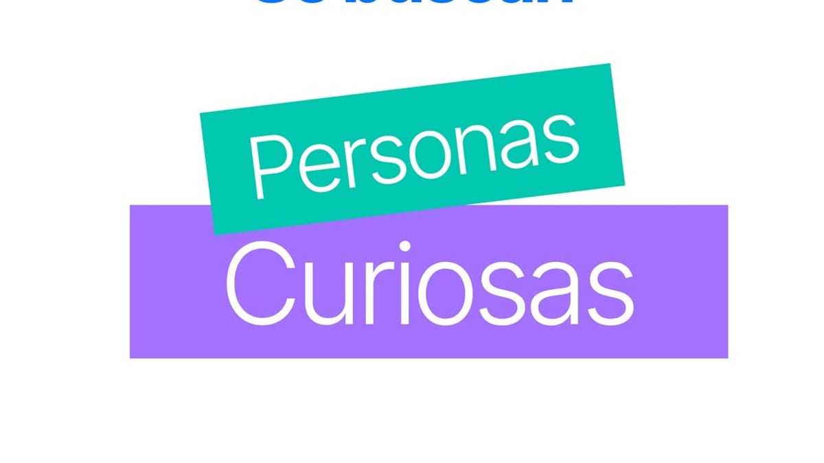 Cartel de la Biblioteca 5.0 de Castellón con el texto 'Se buscan Personas Curiosas'