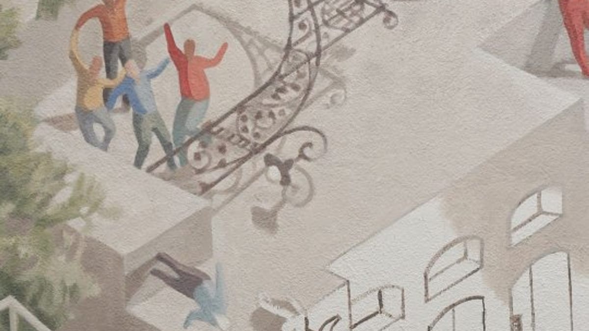 Cartel de la Festa Major de la Mercè diseñado por Cinta Vidal con el lema 'La Barcelona de la Cinta'