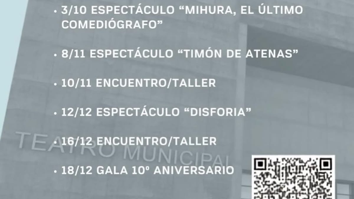 Cartel del Club IMPERDIBLES de Coslada con la programación de 2026