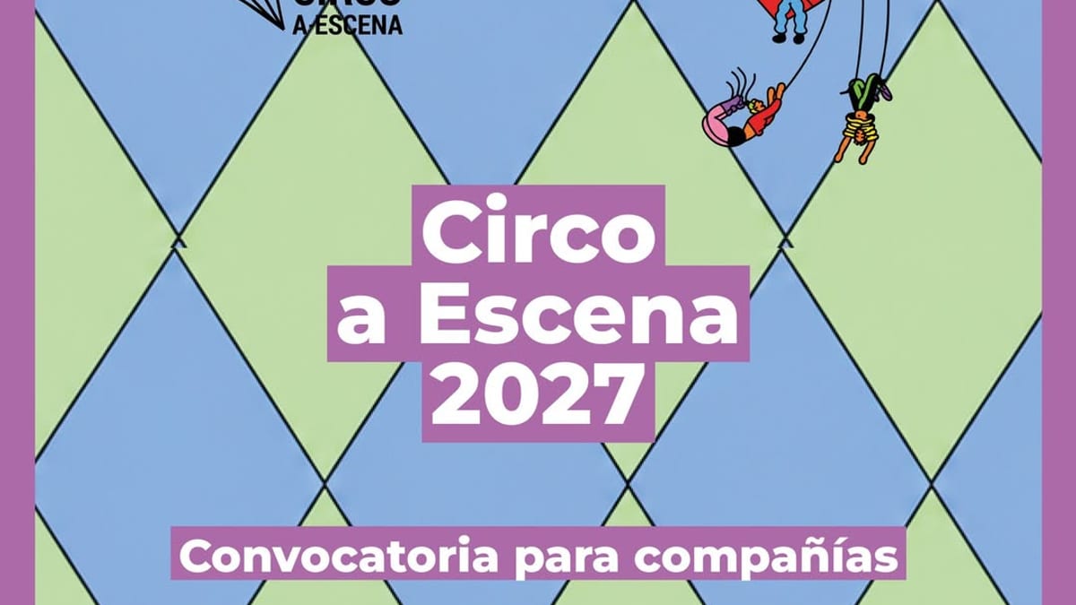Cartel oficial de Circo a Escena 2027 con el logotipo de la Red Española de Teatros, Auditorios, Circuitos y Festivales
