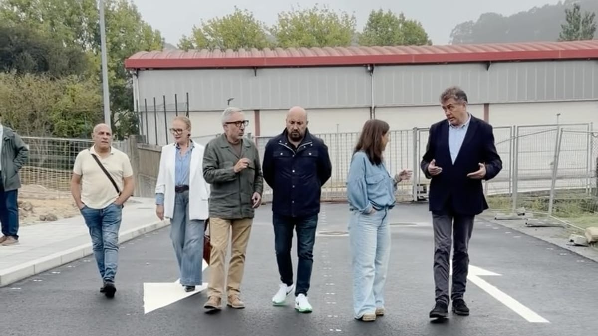 Trabajos de urbanización del polígono residencial de Visma en A Coruña