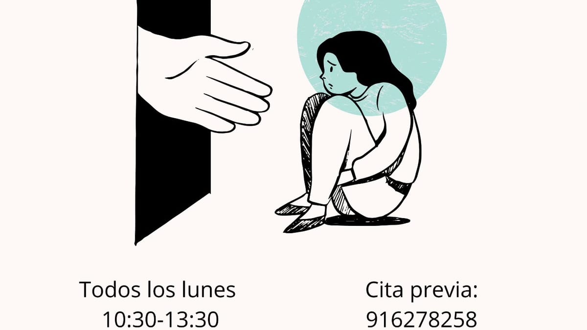 Cartel del servicio de orientación psicológica del Ayuntamiento de Coslada con horarios y datos de contacto