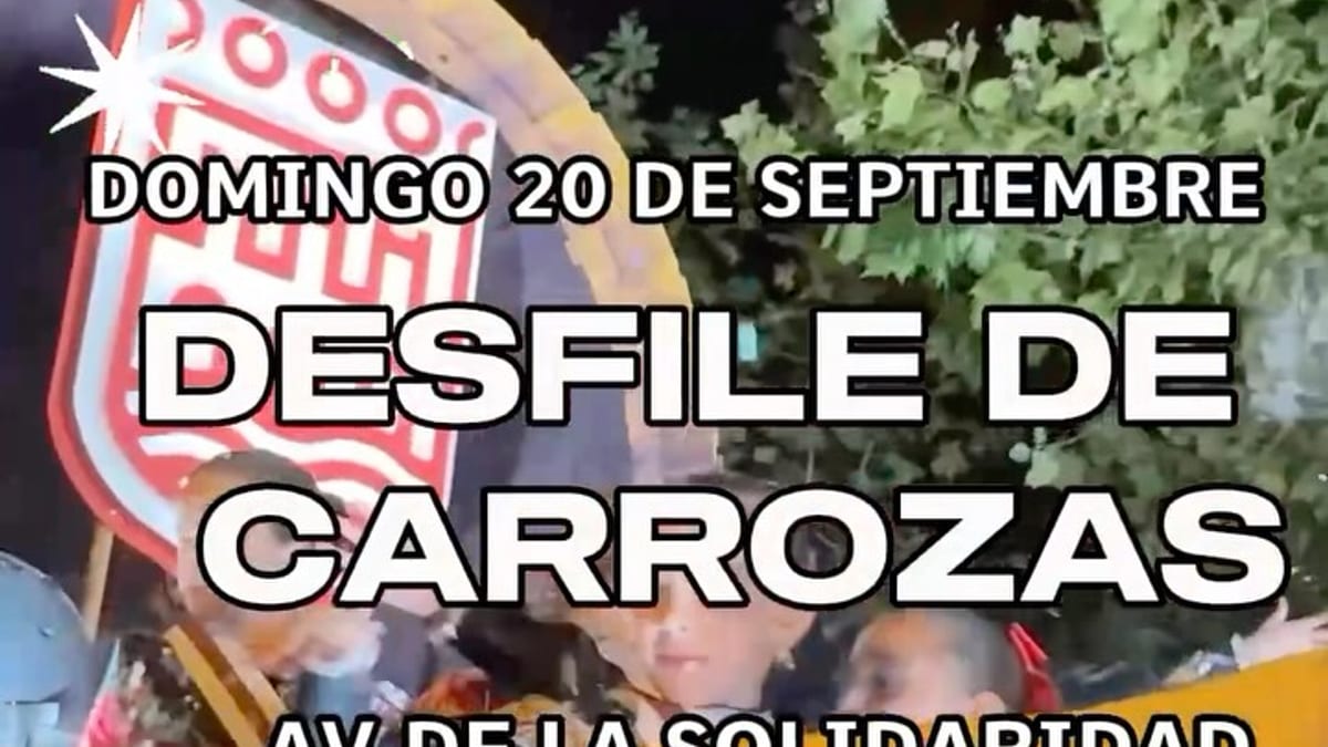 Cartel del desfile de carrozas de San Mateo 2026 en Logroño, domingo 20 de septiembre a las 11:30 horas