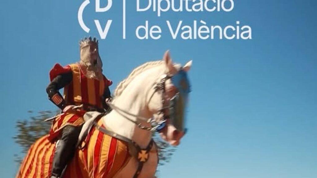 Cartel promocional de 'El Torneig del Rei' con Jaume I, evento en la Plaça de Bous de Valencia el 4 de octubre