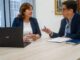 Reunión de trabajo entre el vicepresidente segundo de la Diputación de Huelva y la secretaria general de Administración Pública de la Junta de Andalucía en el Palacio Provincial