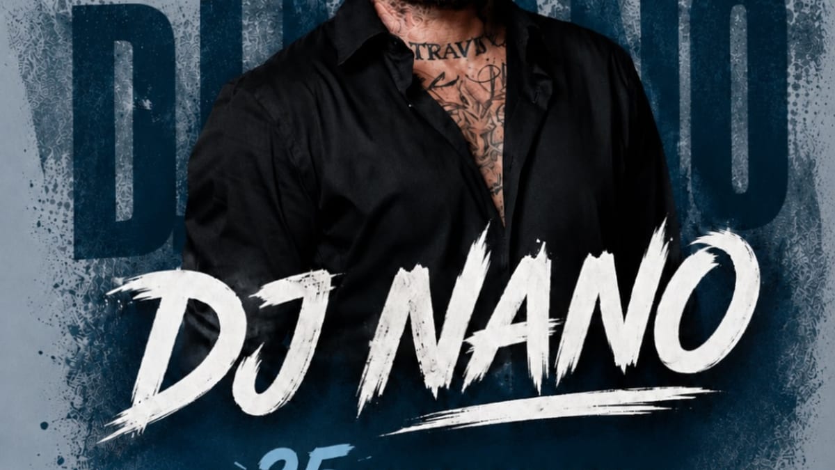 Cartel de la actuación de DJ Nano en las fiestas 2026 de Villaviciosa de Odón
