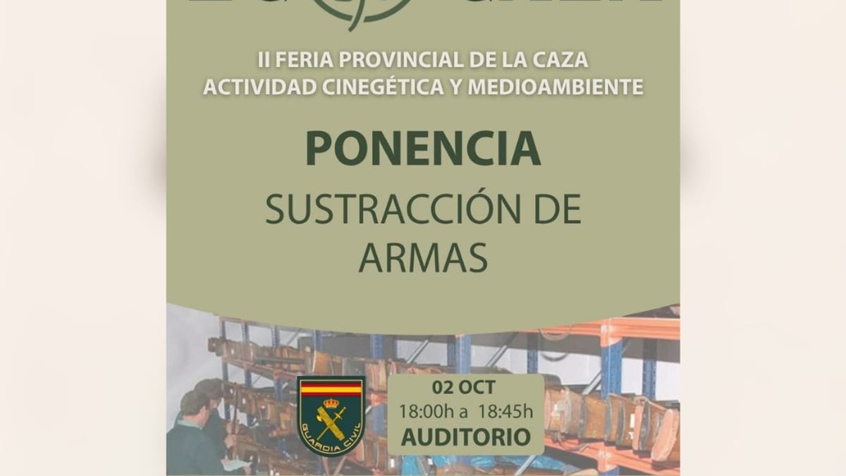 Cartel promocional de EcoCaza, feria provincial de caza, actividad cinegética y medioambiente en IFECA Jerez