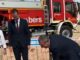 Primera piedra del nuevo Parque de Bomberos de Elda, ubicado junto al Instituto Valle de Elda, con la presencia del presidente Toni Pérez