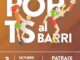Cartel informativo de Esports al Barri en Patraix el 3 de octubre de 11 a 14 horas con actividades deportivas variadas