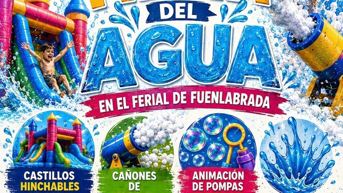 Cartel de la Fiesta del Agua de Fuenlabrada 2026