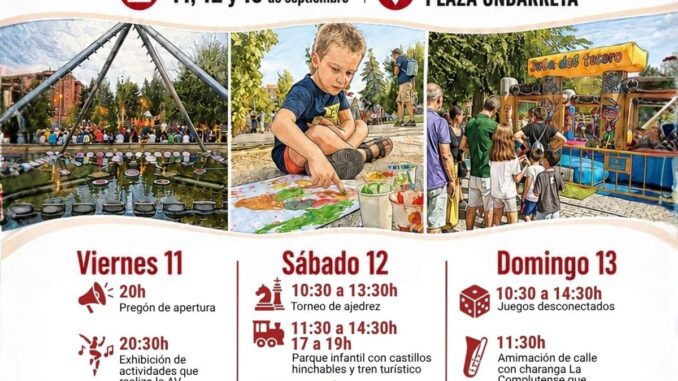 Celebra las Fiestas del Barrio del 11 al 13 de septiembre en San Fernando de ... Cartel promocional de las Fiestas del Barrio de San Fernando de Henares, 11 a 13 de septiembre, en la plaza de Ondarreta con actividades gratuitas