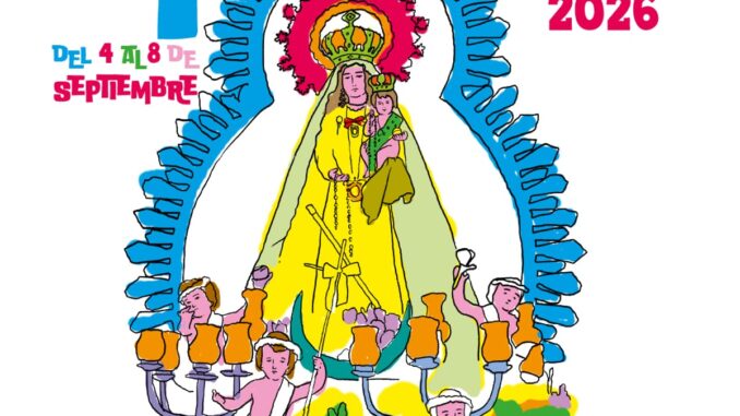 Cartel anunciador de las fiestas de Nuestra Señora del Rosario de Valdemoro 2026, del 4 al 8 de septiembre