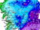 Mapa de temperaturas mínimas de Galicia del 17 de septiembre de 2026 según Meteogalicia, mostrando distribución de frío en zonas interiores