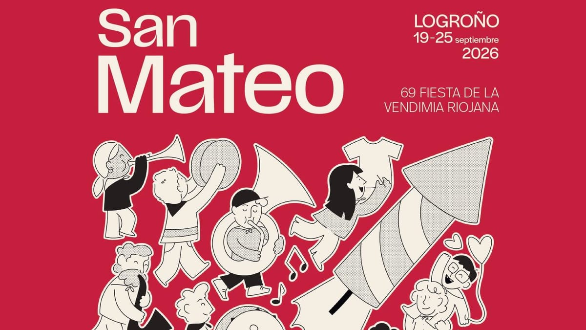 Portada del periódico De Buena Fuente con el programa de la 69 Fiesta de la Vendimia Riojana de Logroño 2026