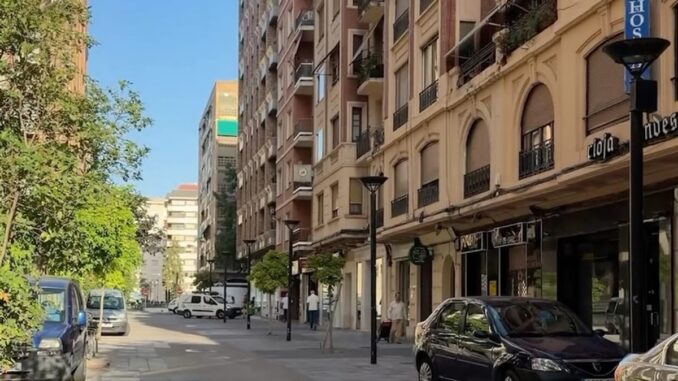 Calle Doctores Castroviejo de Logroño con actuación de regeneración urbana prevista