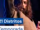 Cartel de la temporada de otoño 21 Distritos con programación cultural de Madrid