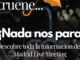 Cartel del evento de Nacional para el Madrid Live Meeting con el lema 'Llueva o truene, nada nos para'