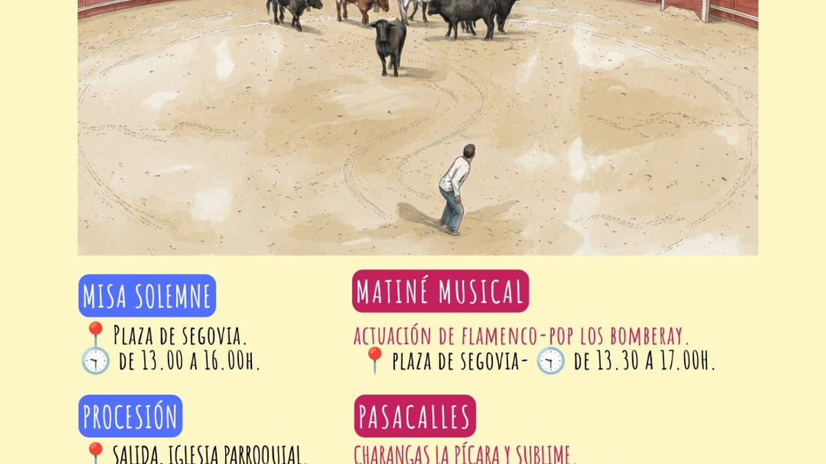 Cartel de las Fiestas Patronales 2026 de Navalcarnero con programación del 8 de septiembre