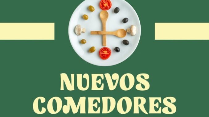 Nuevos menús escolares más saludables con el curso 2024-2025 Cartel del Ministerio de Derechos Sociales sobre nuevos comedores saludables con el curso escolar, con logo de la Agencia Española de Seguridad Alimentaria y Nutrición