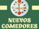 Cartel del Ministerio de Derechos Sociales sobre nuevos comedores saludables con el curso escolar, con logo de la Agencia Española de Seguridad Alimentaria y Nutrición