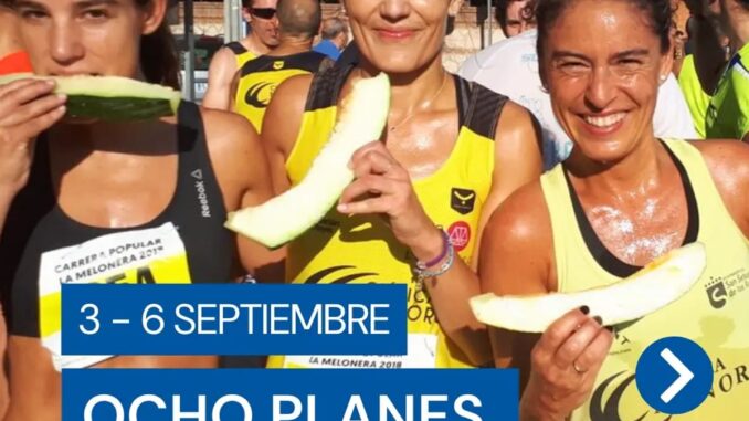 Ocho planes para disfrutar en Madrid del 3 al 6 de septiembre Cartel promocional de ocho planes para el fin de semana en Madrid del 3 al 6 de septiembre con Fiestas de La Melonera y actividades culturales