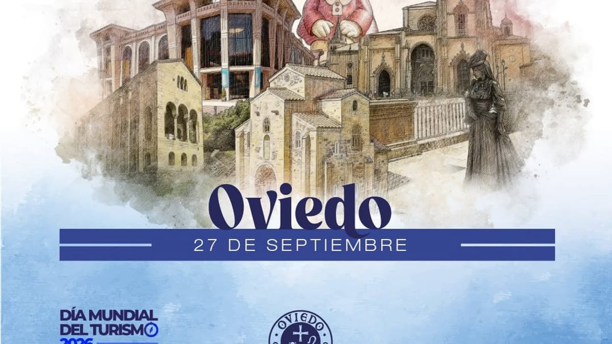Cartel del Día Mundial del Turismo 2026 en Oviedo, 27 de septiembre